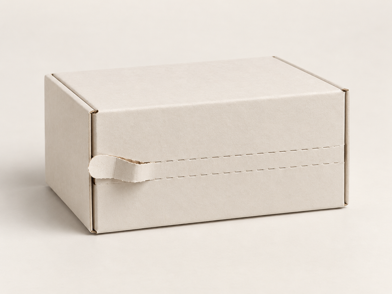 Illustrative perforated carton tear strip.