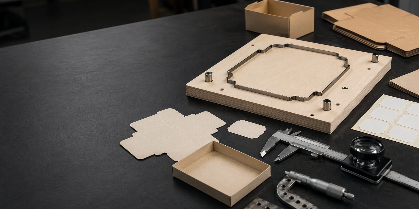 Etiket ve kutu kesim hatalarını anlatan kontrol görseli