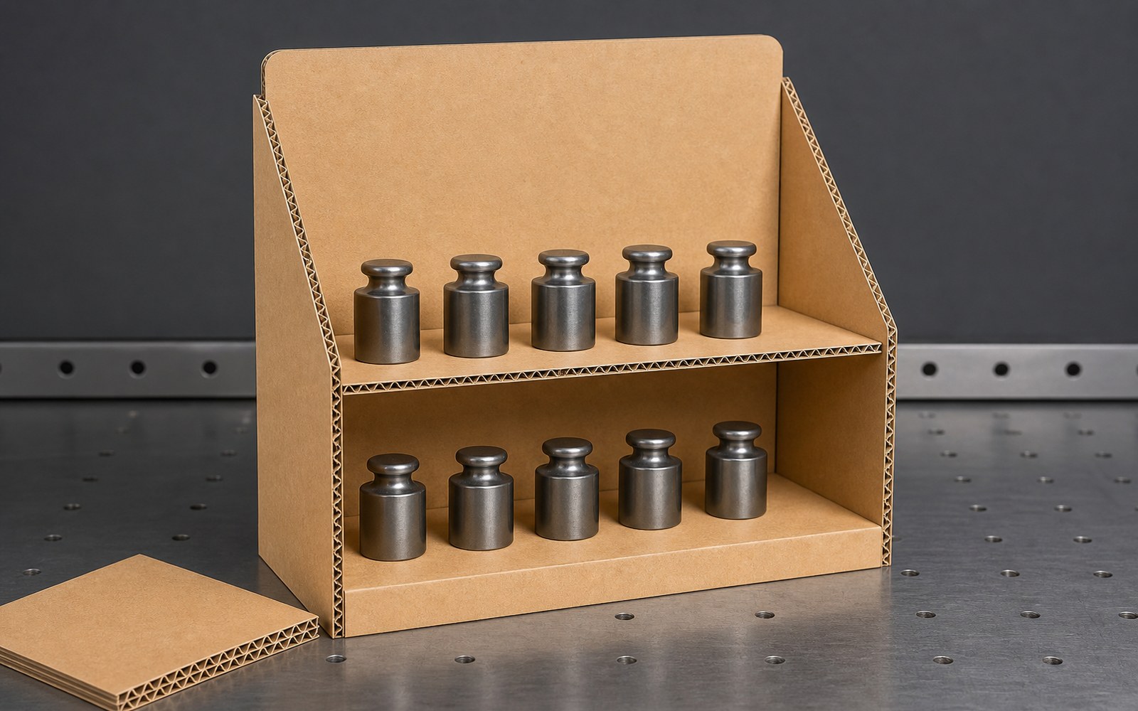 Flute Direction and Load Planning for Cardboard Displays